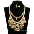 Factory directly wholesale tassel pearl necklace set